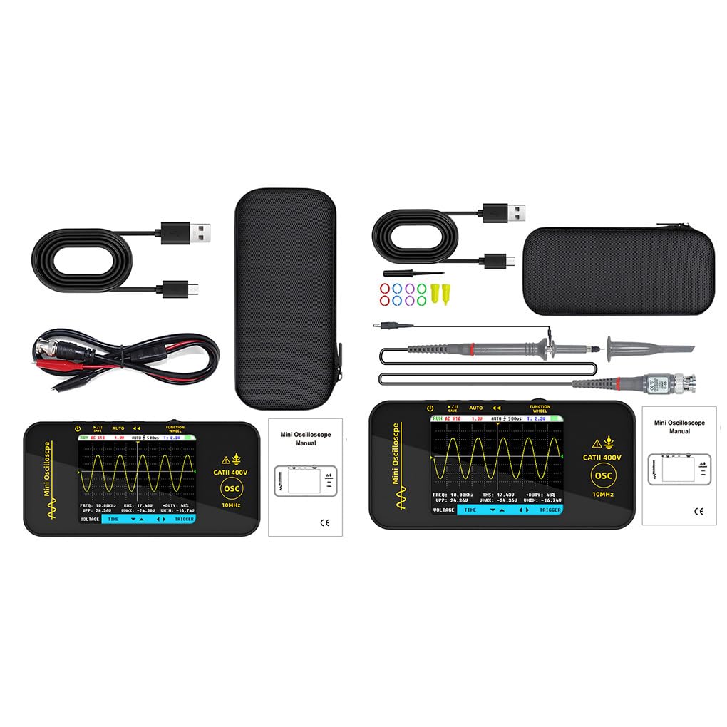 IOIUSKKU Testeur multifonction de capacité, oscilloscope,Avec sonde