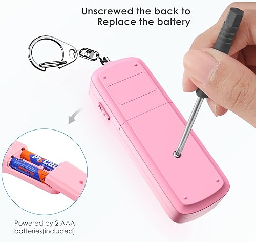 Miniatura 3 de AMIR Juego de llaveros de seguridad para mujeres y niños, 4 piezas de accesorios de llavero de seguridad, juego de llaveros de defensa personal para