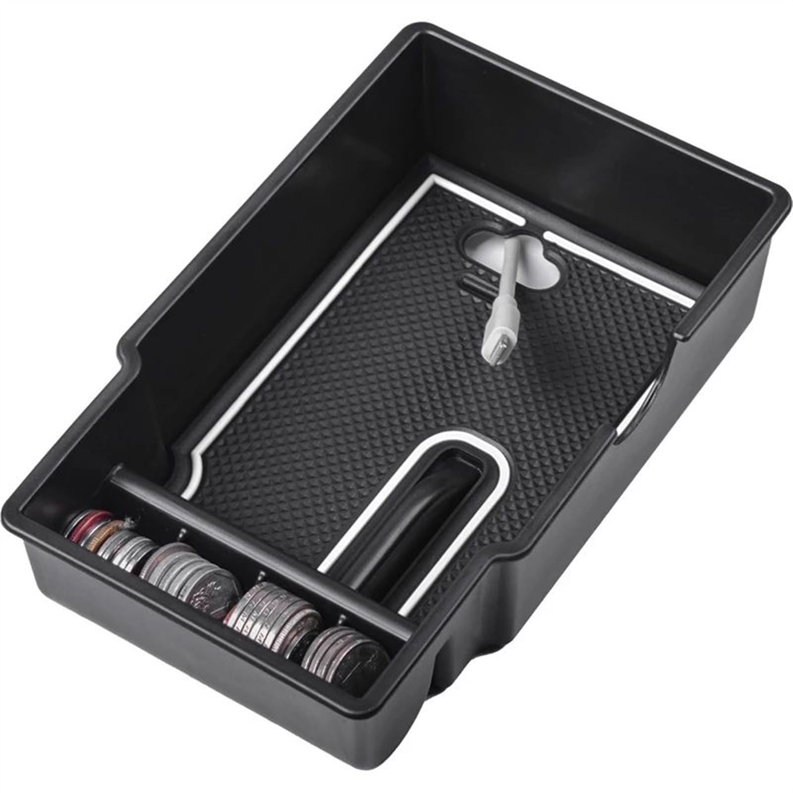 KYTGIOL Car Storage Organizer Compatible With Jeep For Renegade 2014 2015 2016 2017 2018 2019 2020 2021 Car Central Control Armrest Storage Box