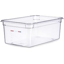 Araven Polycarbonate Food Pan, GN 1/1, 8" Deep, Clear