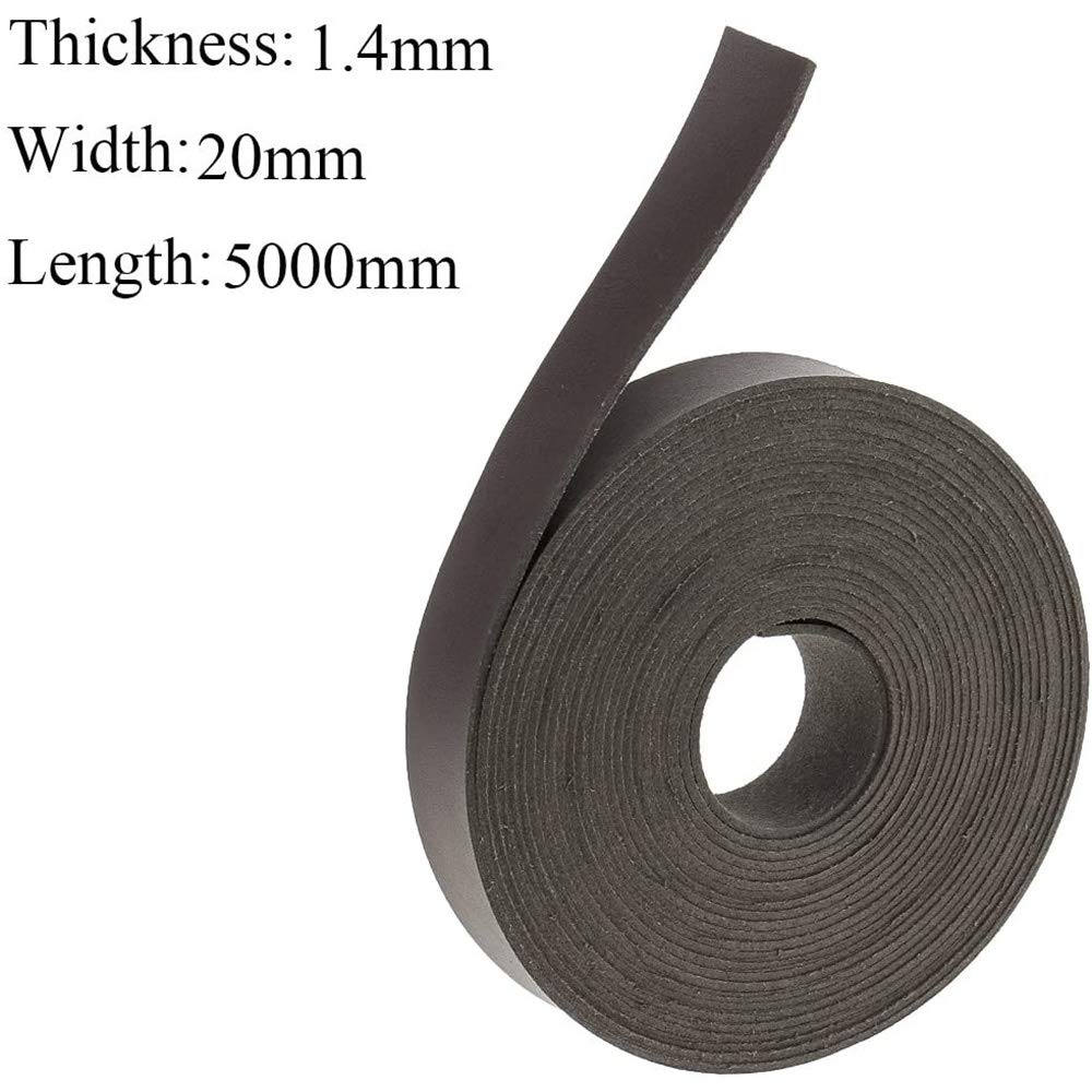 Sangles En Cuir Synthétique POFET - 2 Cm De Large, 5 M De Long, Noir - Pour Loisirs Créatifs, Maroquinerie, Décoration