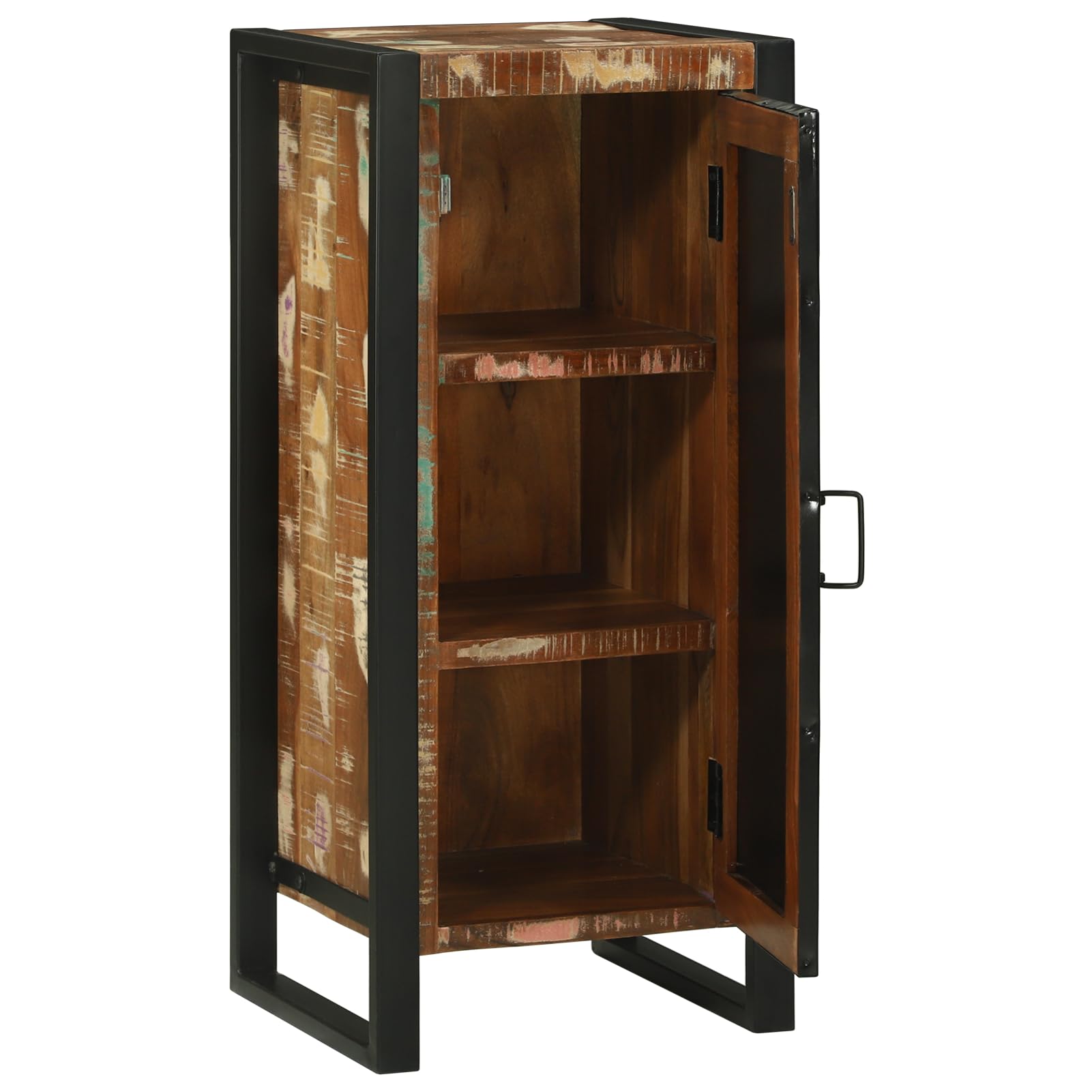 Armoire murale de salle de bain - 40 x 35 x 90 cm - En bois massif recyclé - Armoire de rangement pour salle de bain