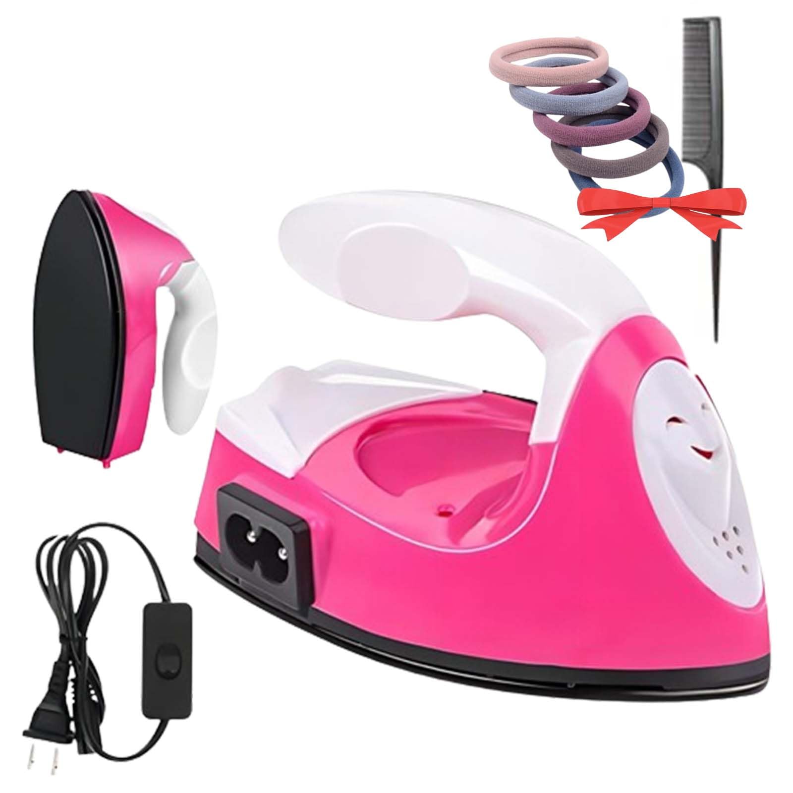 Lay Flat Mini Iron for Hair Holics Beauty, Mini Craft Iron, Holicsbeauty Mini Flat Iron (Pink)