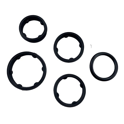 PMFCA 5pcs Engine Oil Cooler ORing Kit Fit for Fit for Dodge Ram Jeep Chrysler 3.6L