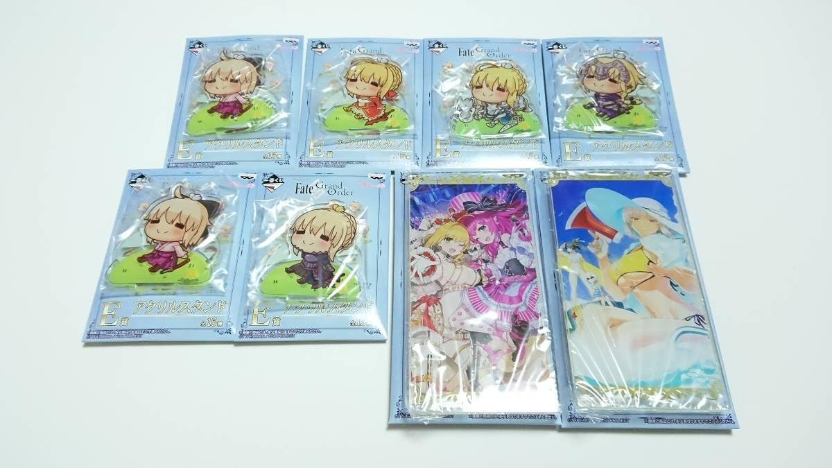 Fate Grand Order 一番くじd賞 E賞セット 沖田ダブり有 アクリルスタンド 概念礼装アクリルボード 全７種 Fgo アニメ 萌えグッズ 通販 Amazon