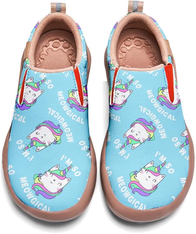 Boys Slip On Shoes Girls Loafers Cartoon Painted Sneakers