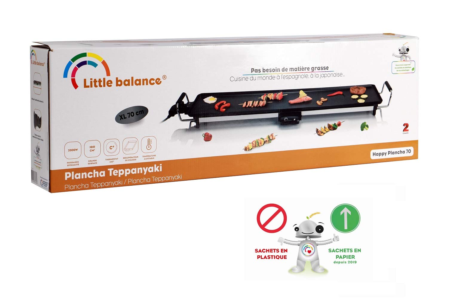 Piccoli elettrodomestici Happy Plancha 70