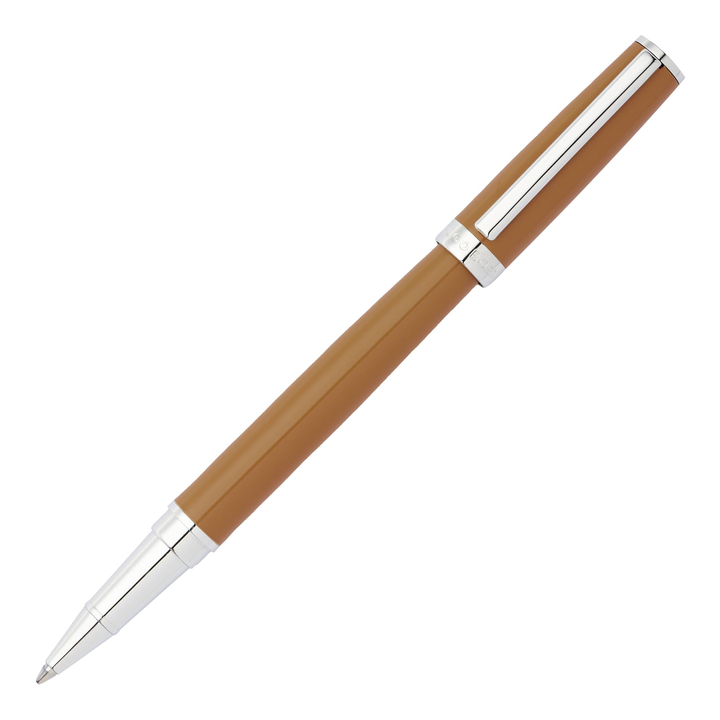 Hugo Boss Stifte-Set Gear Icon Camel HPBR254Z (Kugelschreiber und Tintenroller) | Geschenkbox