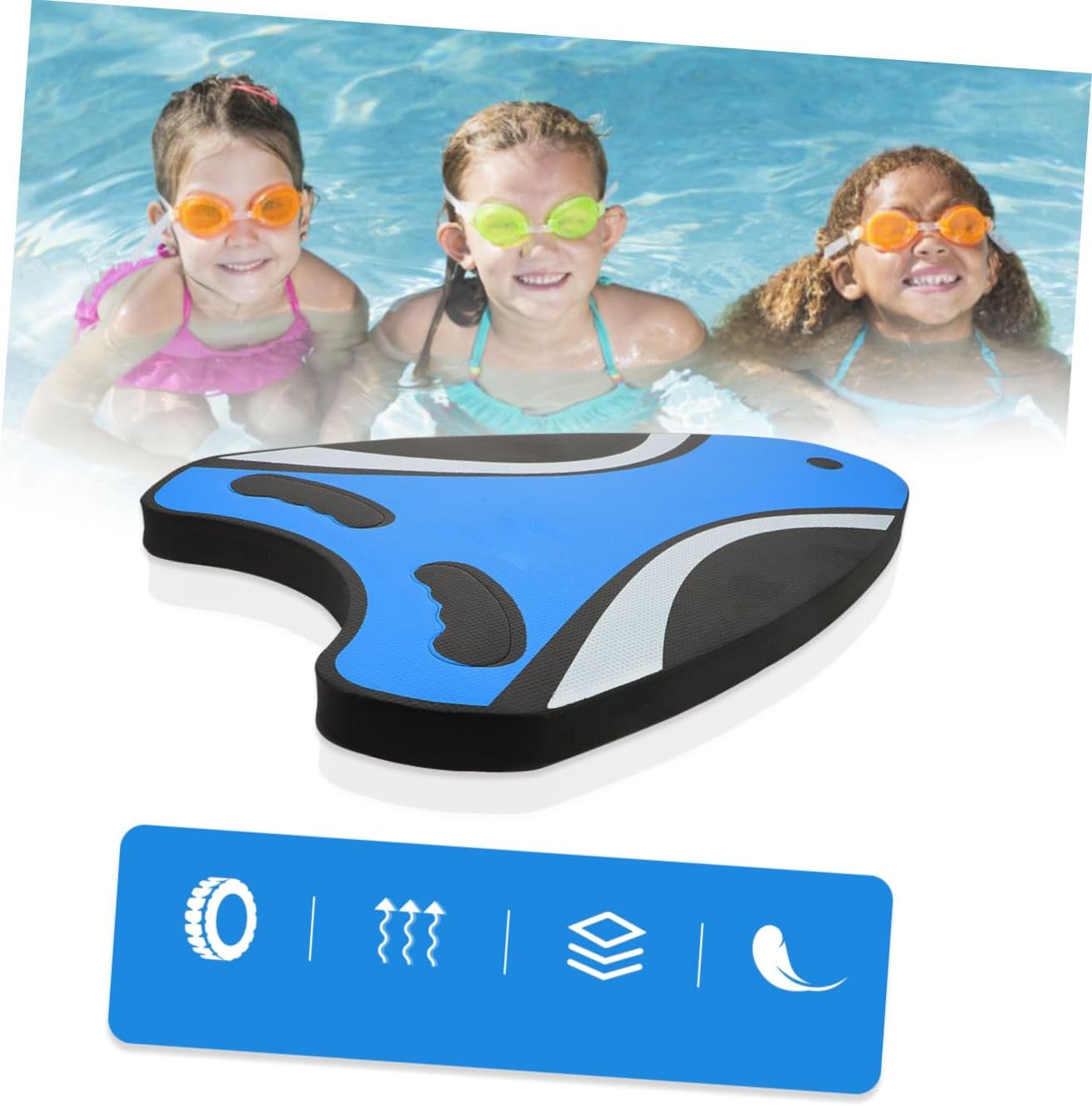 PRETYZOOM Swimming Kickboard and Adults, Training Aid Kickboard for Swimming Pool, Sturdy for Beginner Swim Practice Random Color