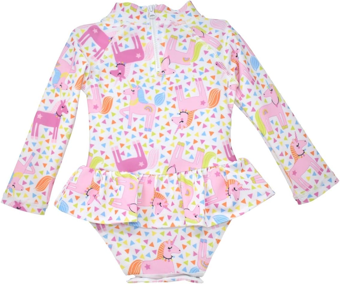 Flap Happy Girls' UPF 50+ Alissa Infant Rash Guard Swimsuit