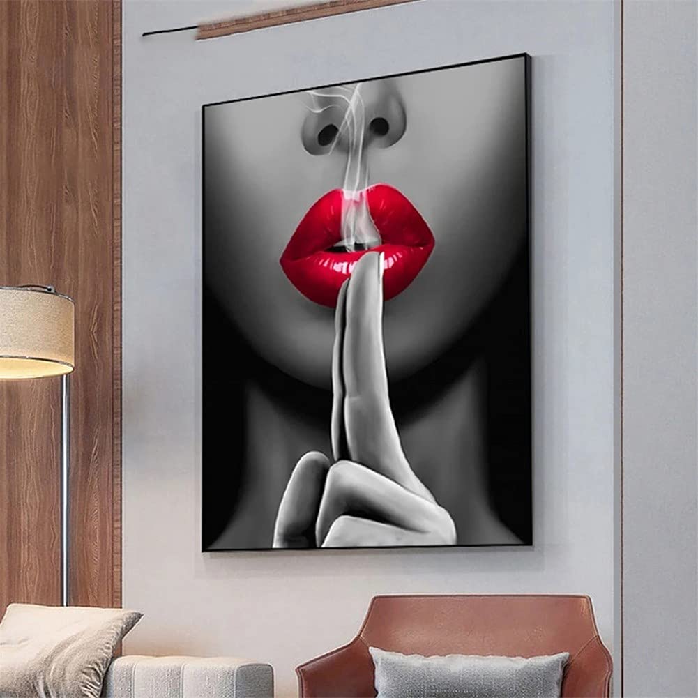Diamond painting personnalisé grand format 50x70 motif femme en cristal strass