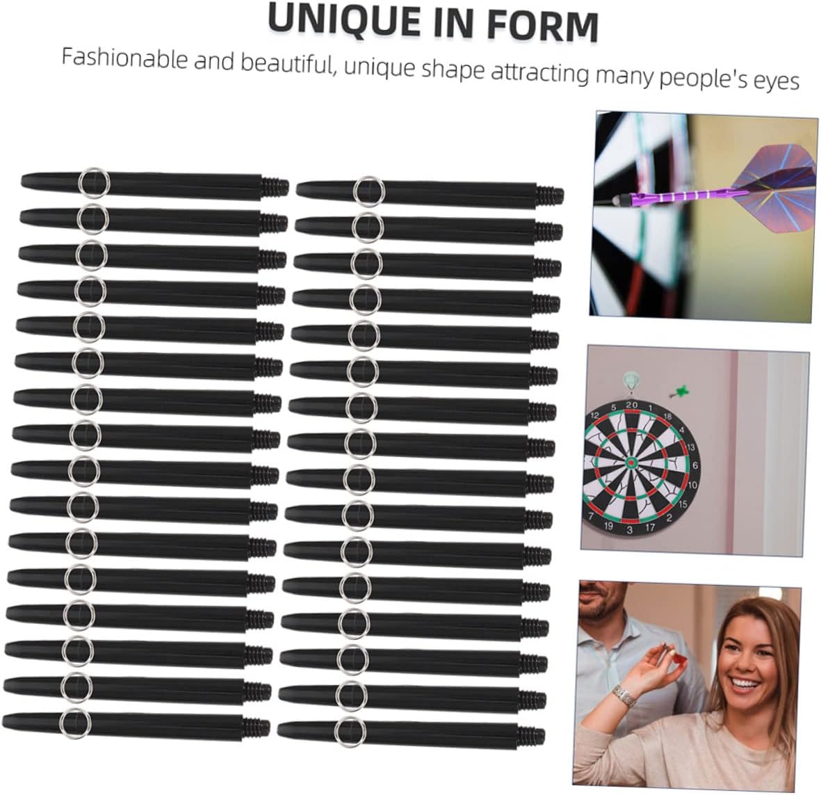 Yardwe 200 Sets Shaft Darts Replaceable Poles Replaceable Parts Wear-Resistant Poles