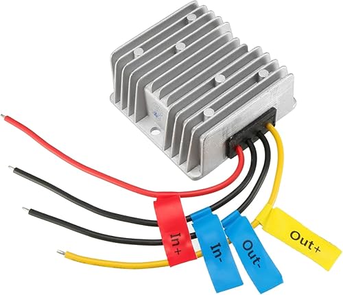 Regulador convertidor de CC a CC, transformador de conversión de voltaje impermeable, para camiones, automóviles y barcos - DC24V (20V - 35V) a