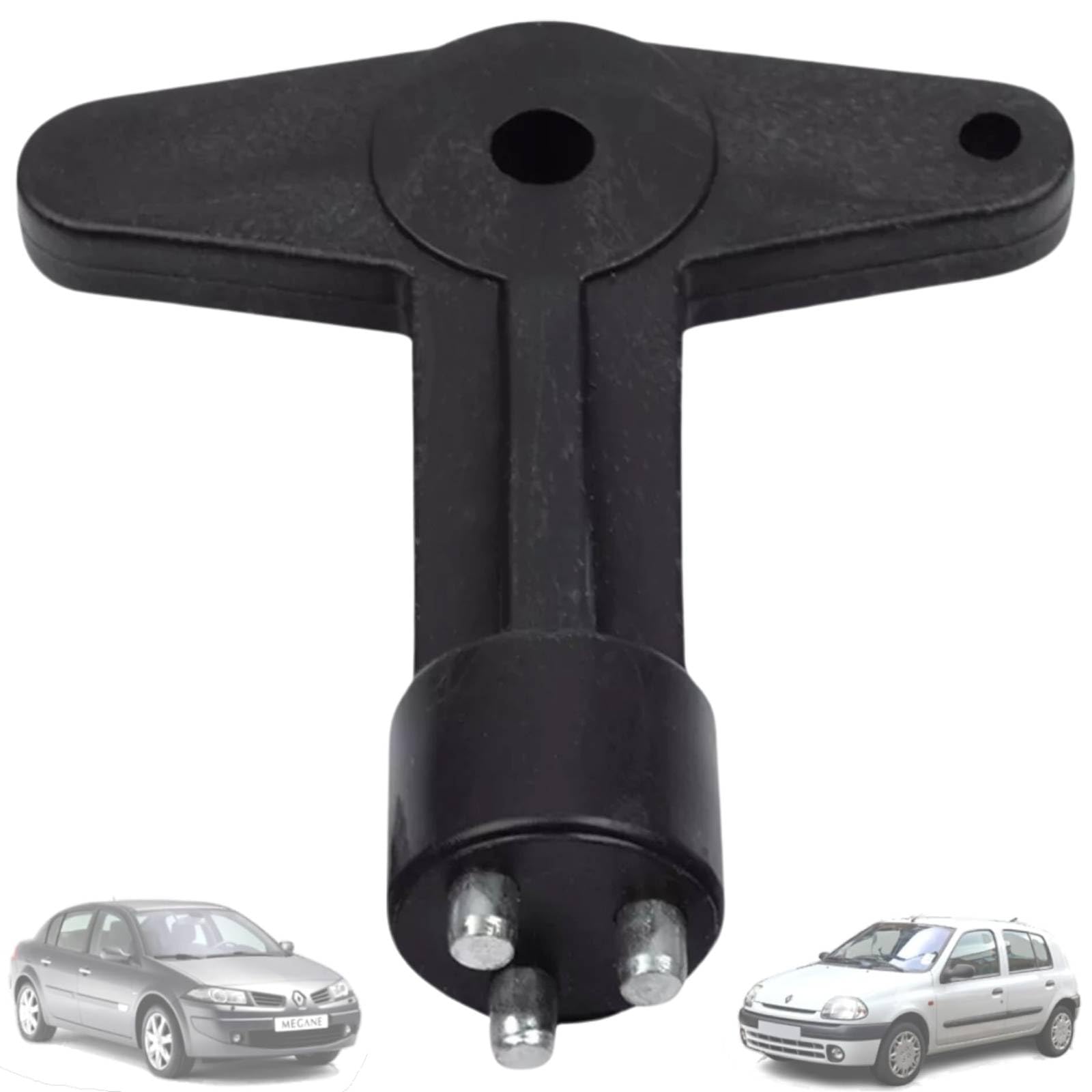 Twowinds - Llave Tapacubos Antirrobo 7700422600 Compatible con Renault Clio, Espace 4, Kangoo, Megane; Opel Astra, Corsa, Vectra - Llave de Extracción de Tornillos de Seguridad M8