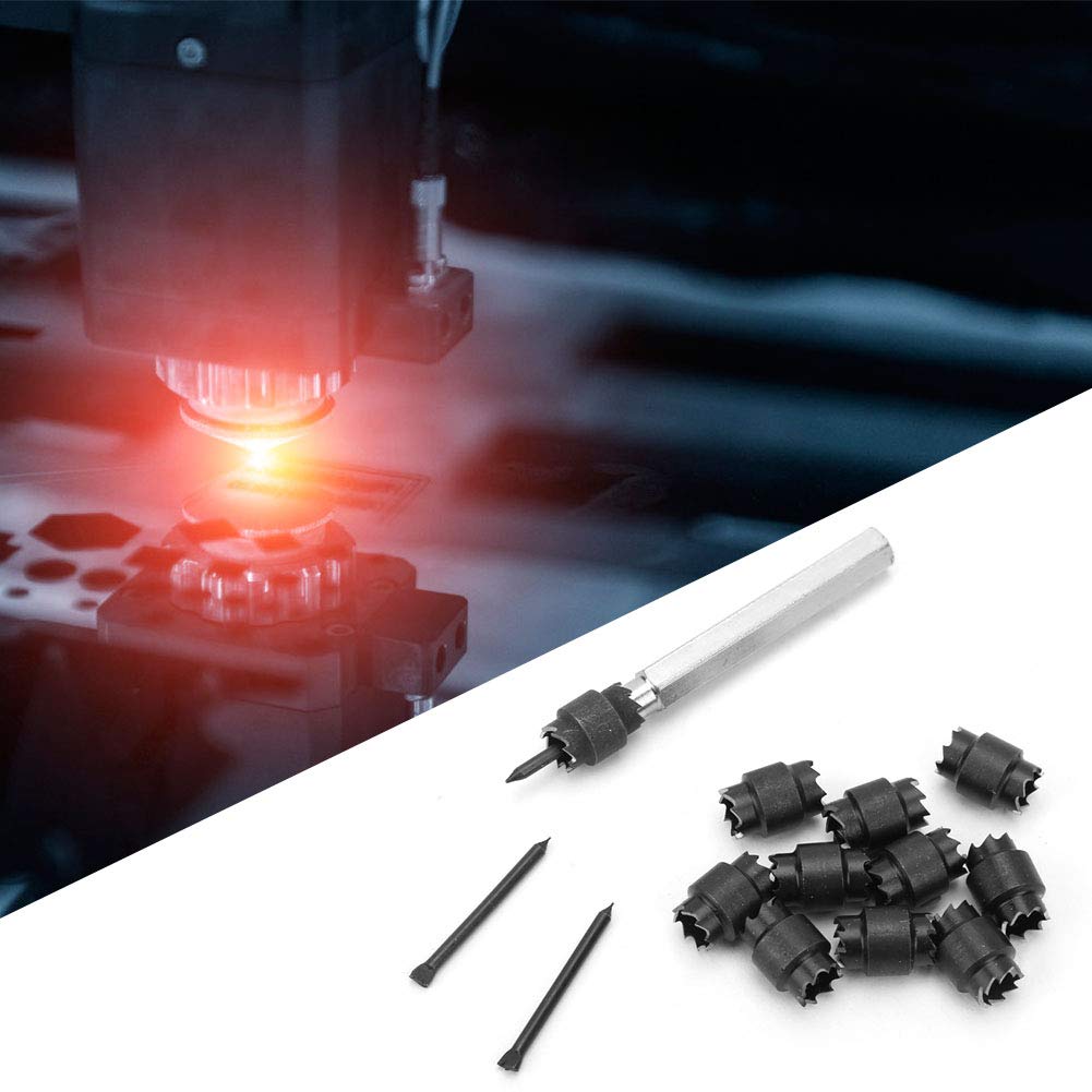 13Pack Spot Weld Cutter Set Double Sided, 3/8" HSS Hex Sheet Metal Hole Cutter Spot Weld Remover Drill Bits