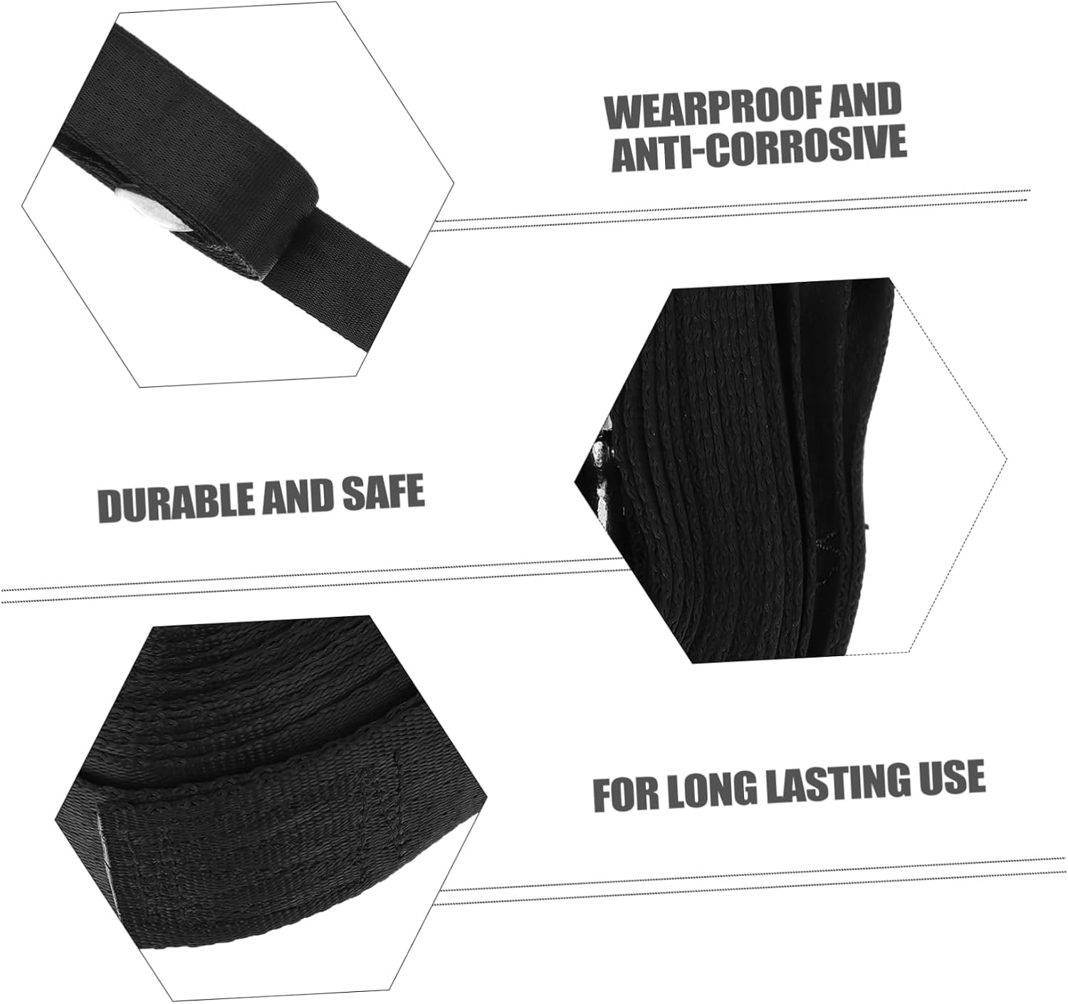 Boat Trailer Winch Strap Winch Belt Strong Steel Hook De Boat Accessories