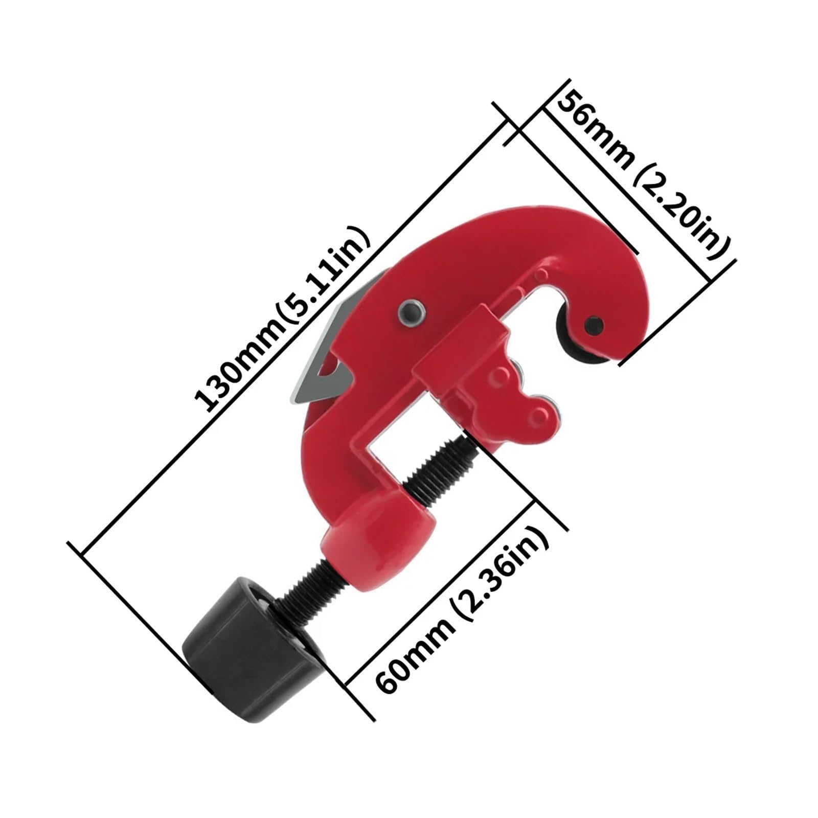 Herramienta expansora de tubos, kit de herramientas para abocardar tubos, expansor de tubos, dispositivo escariador para abocardar tubos de cobre de 3 a 28 mm, rápido y preciso (incluye juego).