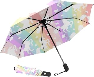 Starry Night Travel Umbrella Van Gogh Oil Paint Totes Auto Open Close Umbrella Windproof Compact Folding Reverse Umbrella Portable for Kid Women