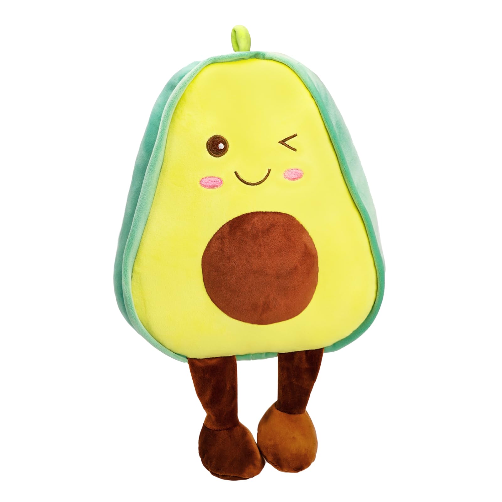 Avocado Fruit Plush Pillow for Valentine, Decorative Stuffed Animal Pillow Plushie Soft Doll Pillows Gifts for Adults 1 Pack Medium