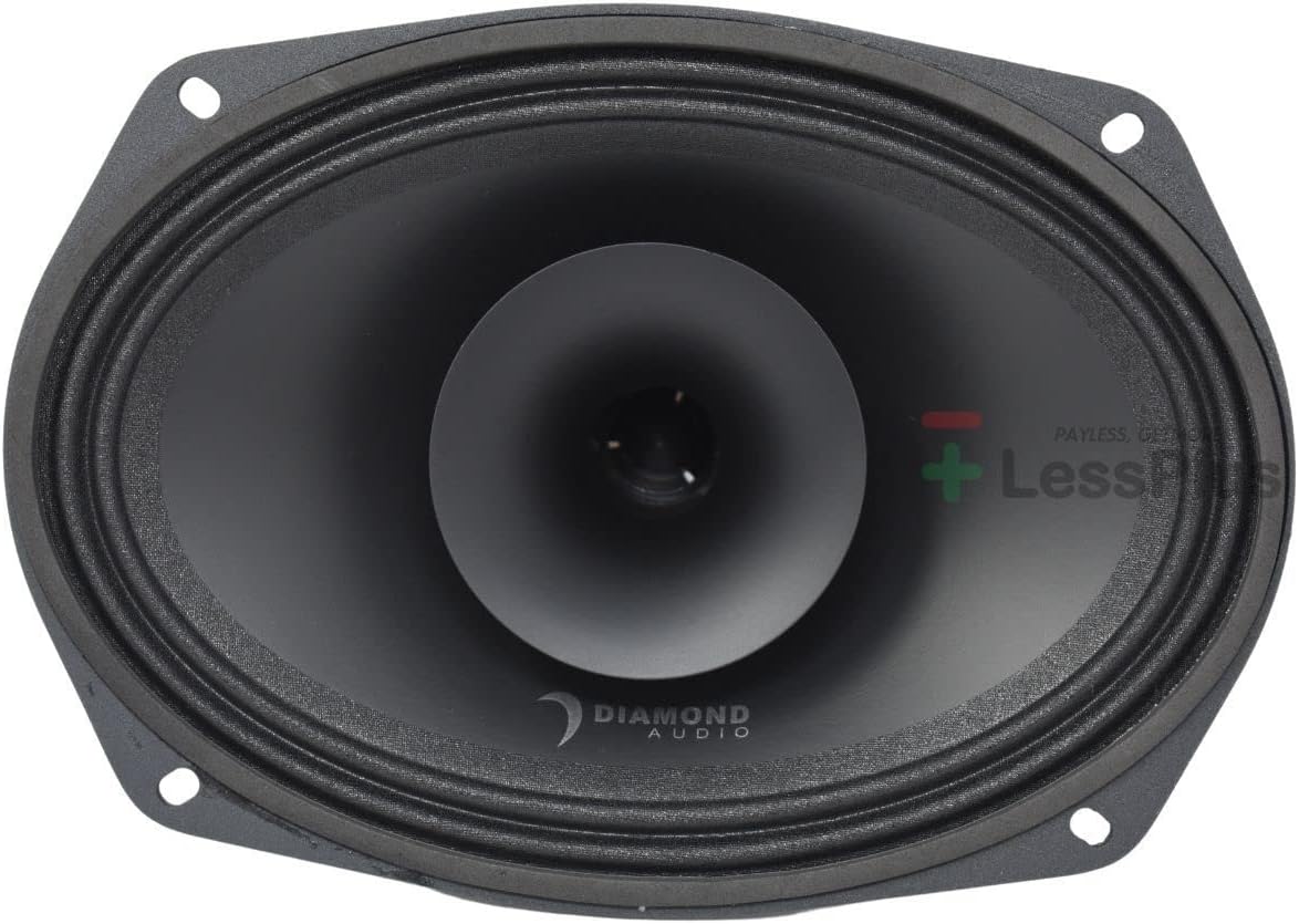 Diamond Audio MP692-6"x9" PRO Full-Range 2Ω Coaxial Horn Speaker, High-Performance Sound for Car Audio, Ultimate Clarity and Power