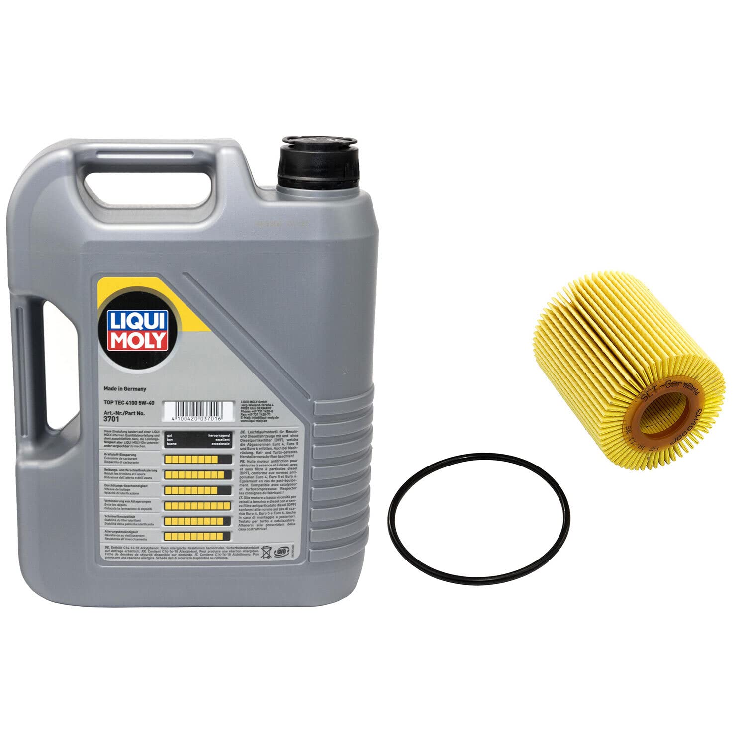 Motoröl Set Top Tec 4100 5W-40 5 Liter + Ölfilter SH4039P