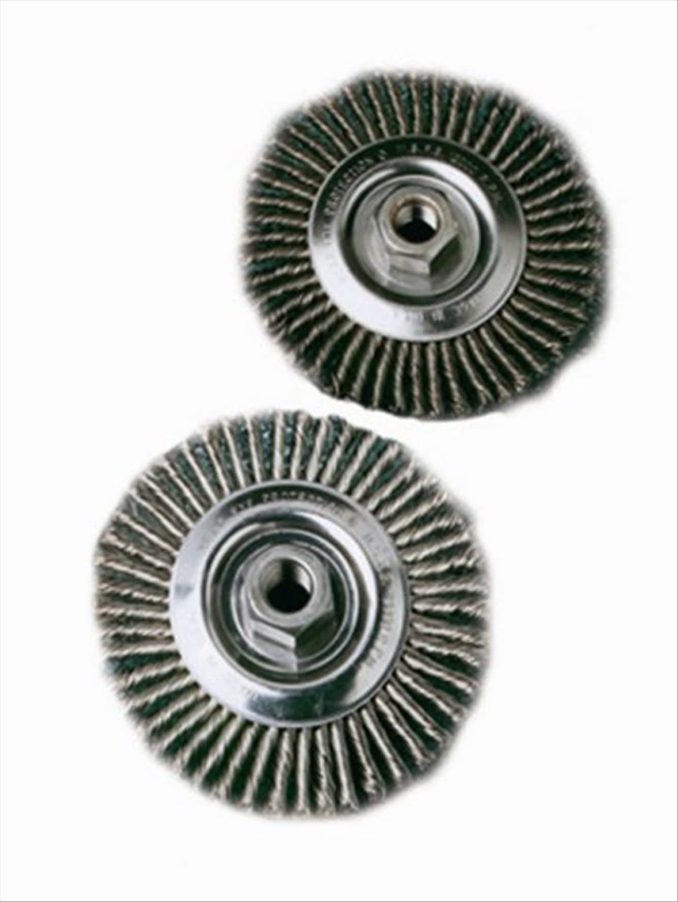 United Abrasives- SAIT B/L 6 X .025CS 5/8-11 Twist Knot Wire Wheel (QTY: 1), Multi, 6385