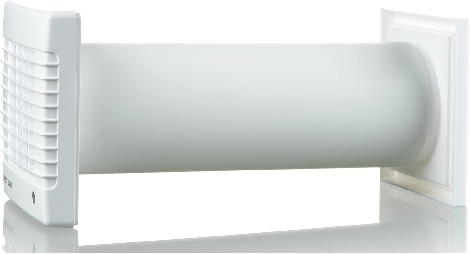 VENTS-US GK 125 MA - Easy to Install 5" Through The Wall Exhaust Fan with 102 CFM - Built to Remove Unpleasant Odors, Fumes, Moisture, and Airborne Pollutants