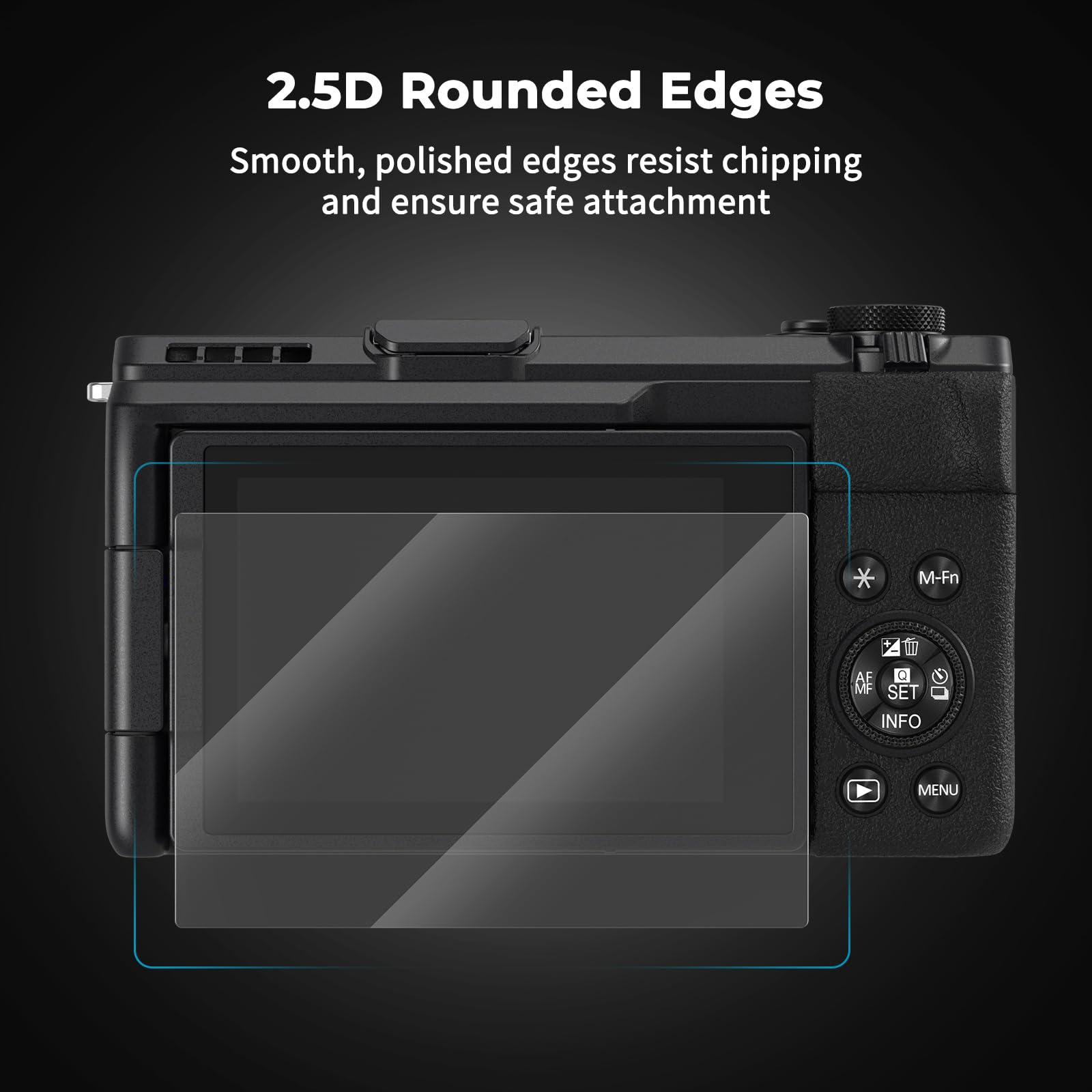 SMALLRIG Zestaw 3 folii ochronnych do FUJIFILM X-T30 III/X-T30 II/X-T30 / X-S10, ultracienka powłoka ze szkła hartowanego o grubości 0,3 mm, zaokrąglone krawędzie 2.5D - 5804