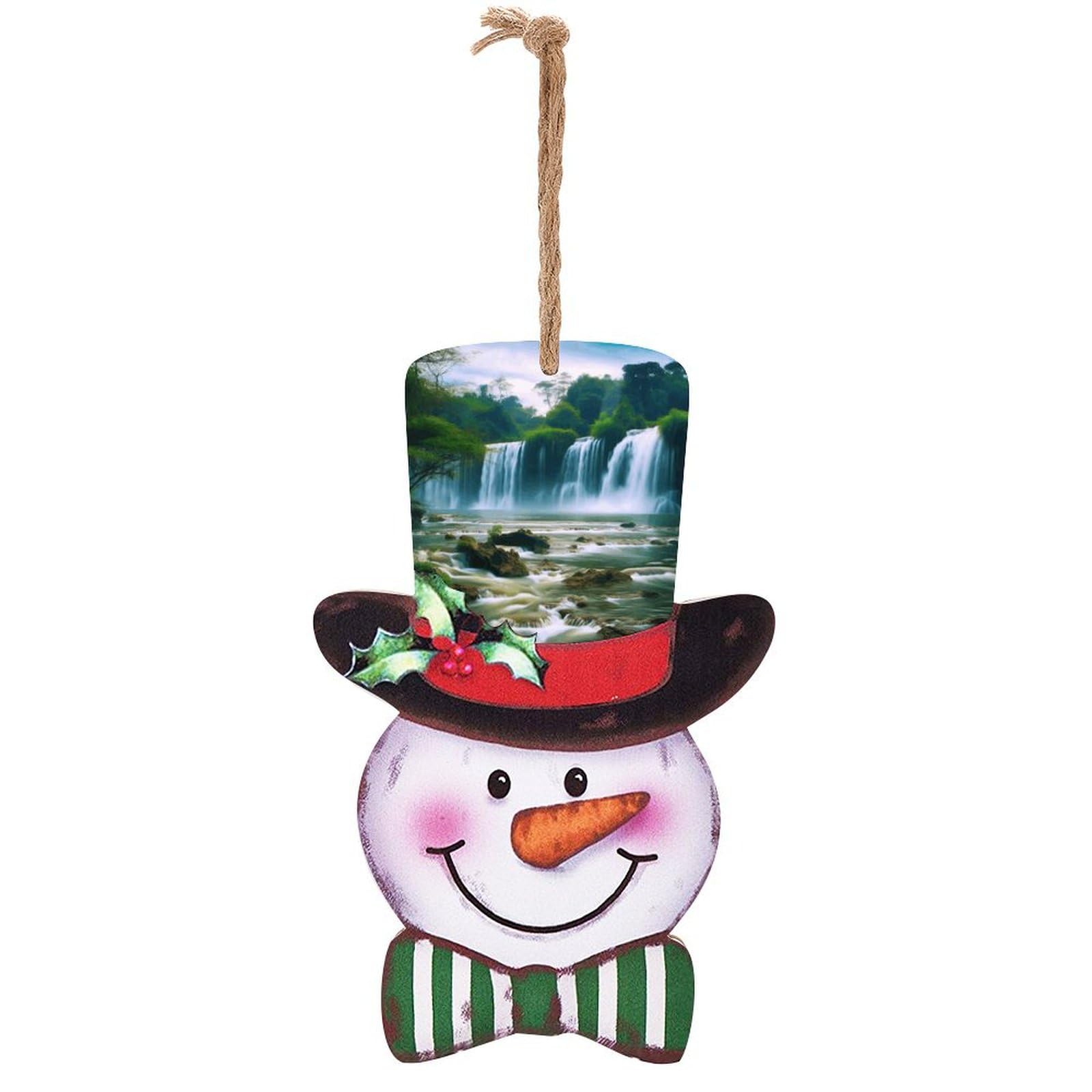 Décoration de Noël en bois à suspendre : le cadeau rustique parfait