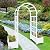 Qikdesign No-Dig 40" W x 86" H Vinyl Arbor with Planter Box, Vinyl Planter Arch with Trellis, Garden Arbor for Climbing Plants, Yard, Garden or Pathway, White