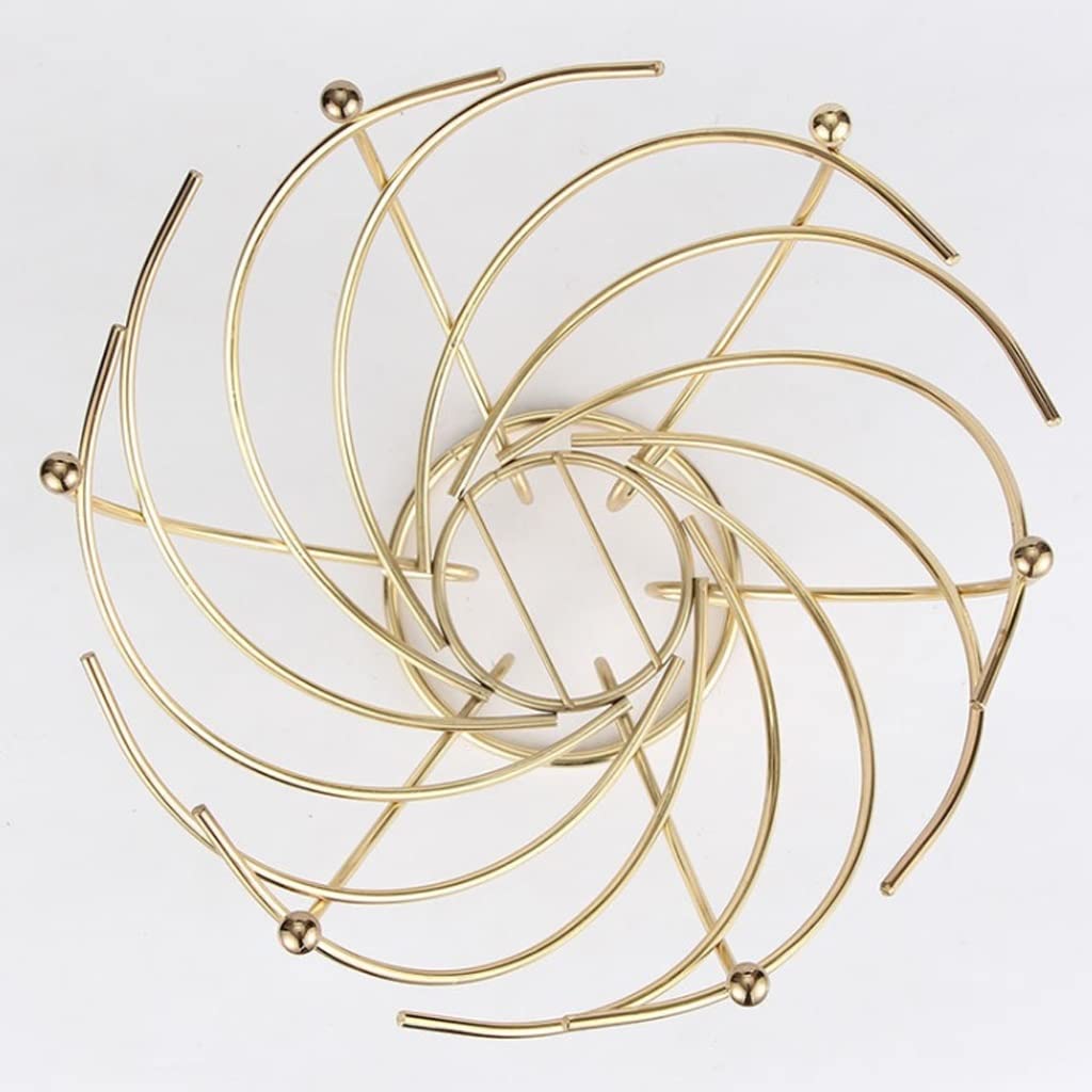 Cesta de Frutas de Estilo Moderno Tazón de fruta, bastidor de la cesta de frutas metálicas de encimera, plato de frutas creativas for pieza central de mesa for sala de estar, despensa, oro Plato Decor