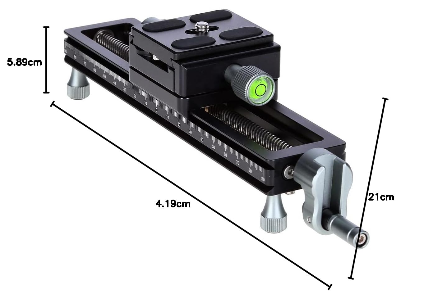 Rollei Slitta macro stabile per fotocamere DSLR e sistema. La slitta fotografica perfetta per macro stacking, nero