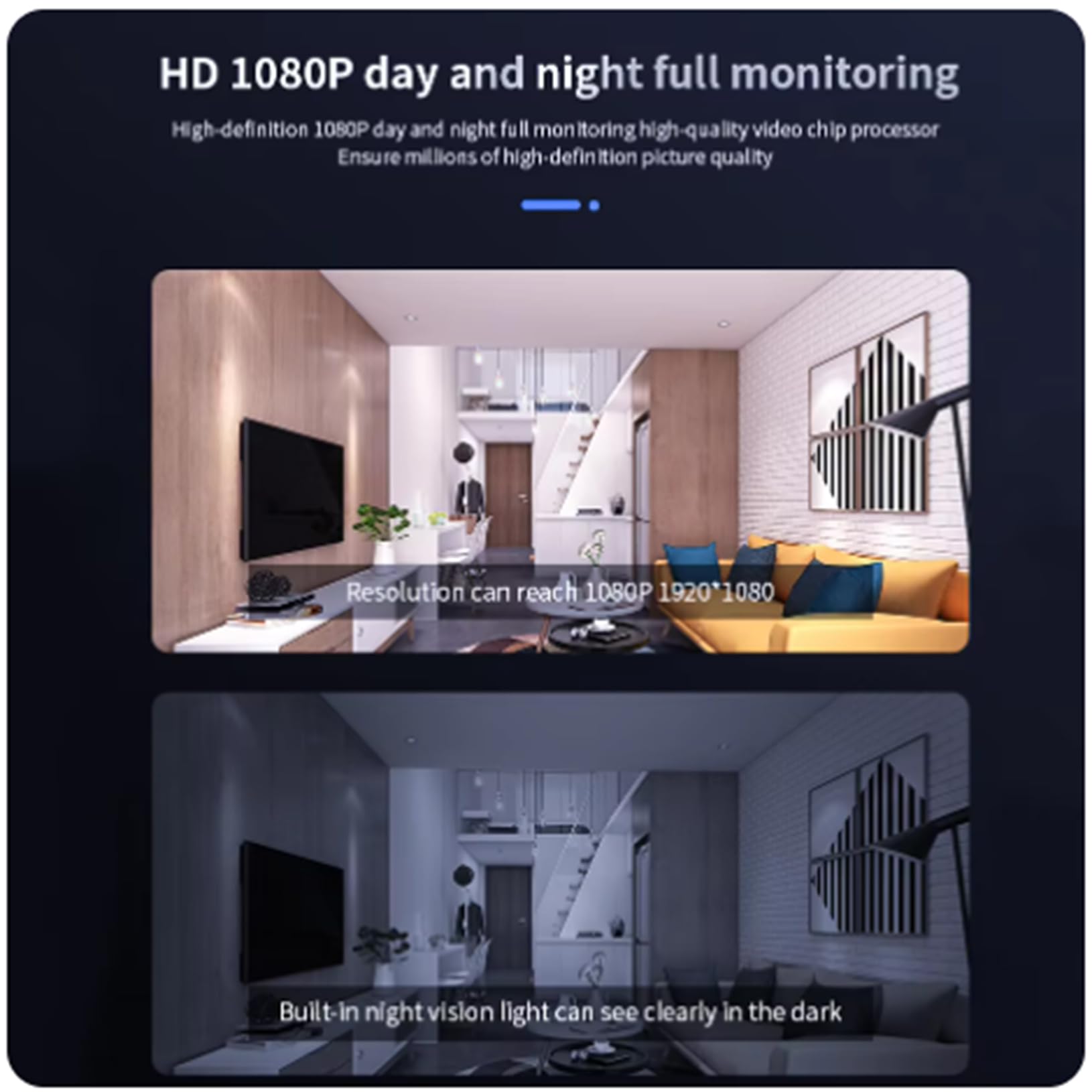 HD 1080P HD Surveillance Camera, Wi-Fi, Wireless, Z Noktowizją, DVR, Wykrywaniem Ruchu, Rejestrator Bezpieczeństwa