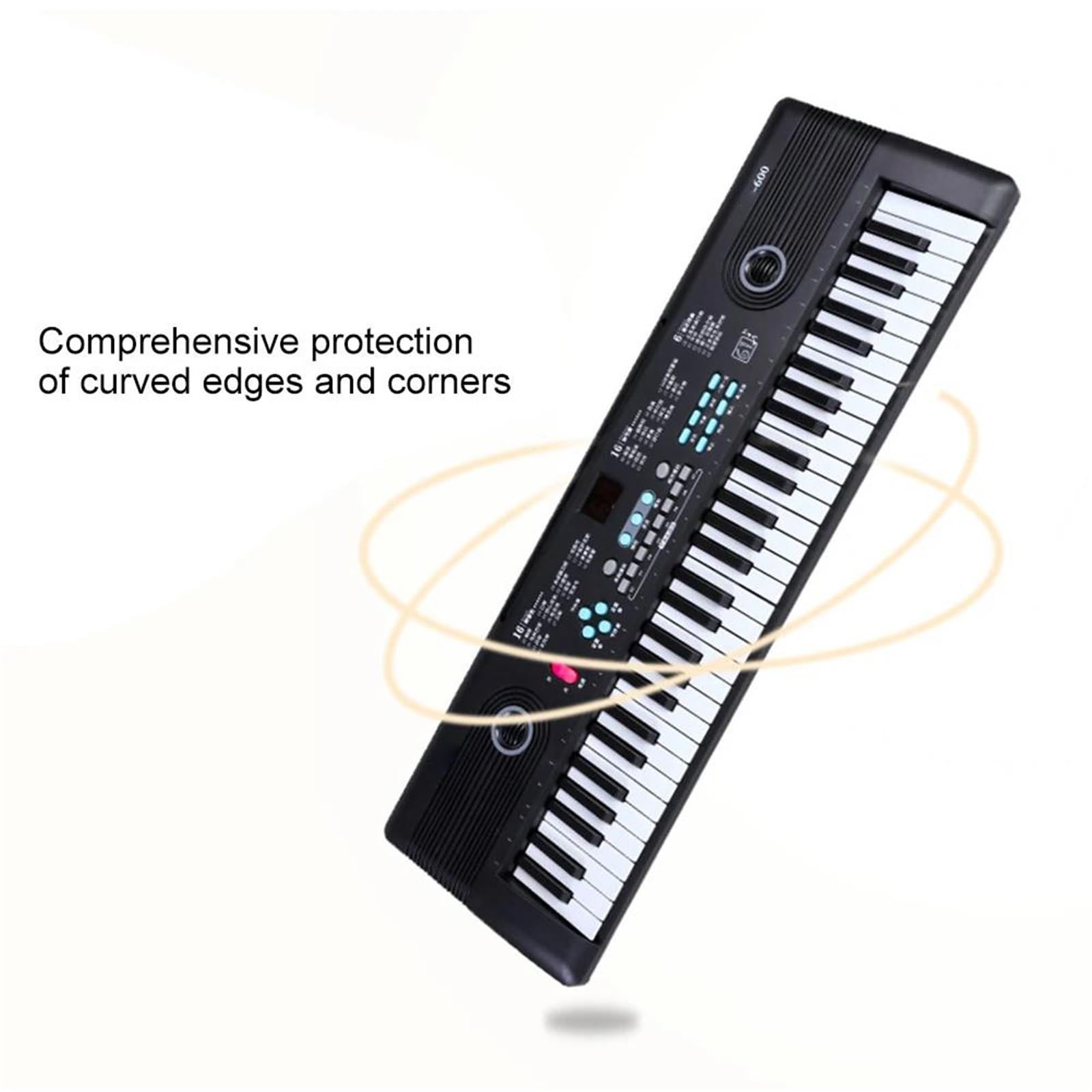 Elektroniczny Instrument Fortepianowy 61 Klawiszowy Cyfrowy Elektroniczny Fortepian Przenośny Z Mikrofonem Instrument Muzyczny