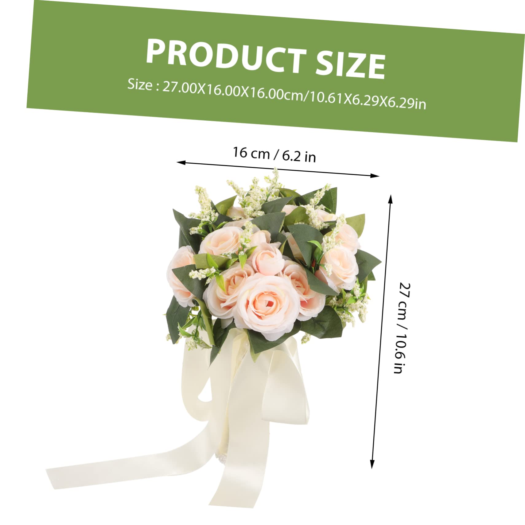 Abaodam 2 Pz Centrotavola Matrimonio Floreale Lancio Del Mazzo Damigella D'onore Che Tiene Il Mazzo Centrotavola Bouquet Di Fiori Arredamento Esterno Sposa Rosa Vaso Fiore Di Seta