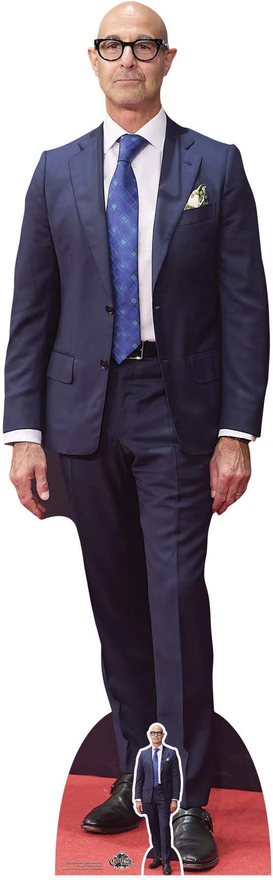 Star Cutouts CS1078 Stanley Tucci Blue Suit Lifesize Cardboard Cutout With Mini