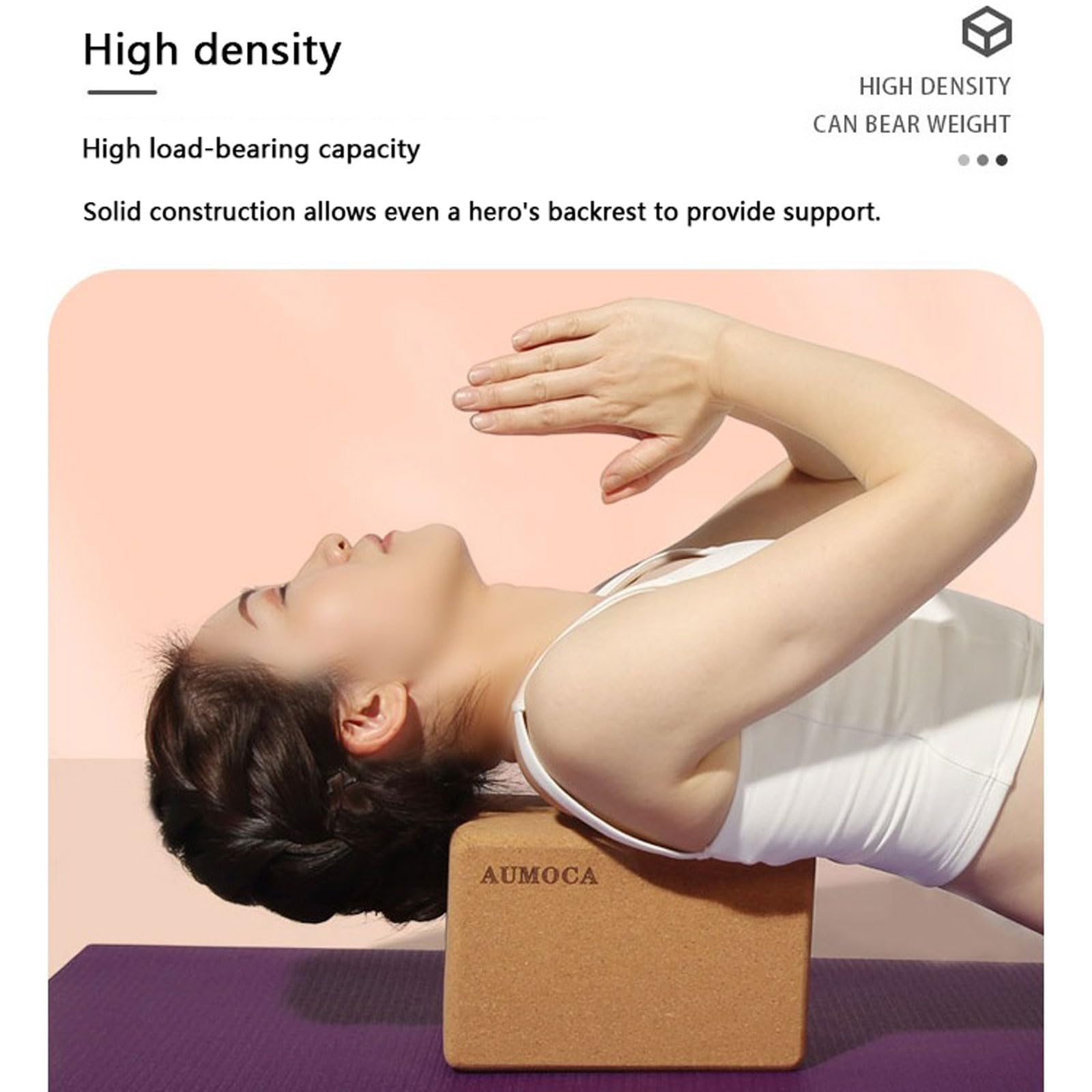 Yoga-Blöcke 2er Set Sonnenblume Yoga Block Kork rutschfest umweltfreundlich Blöcke Klötze Natürliche Yogablöcke Bietet Unterstützung und Stabilität für Fitness Pilates Stretching und Meditation
