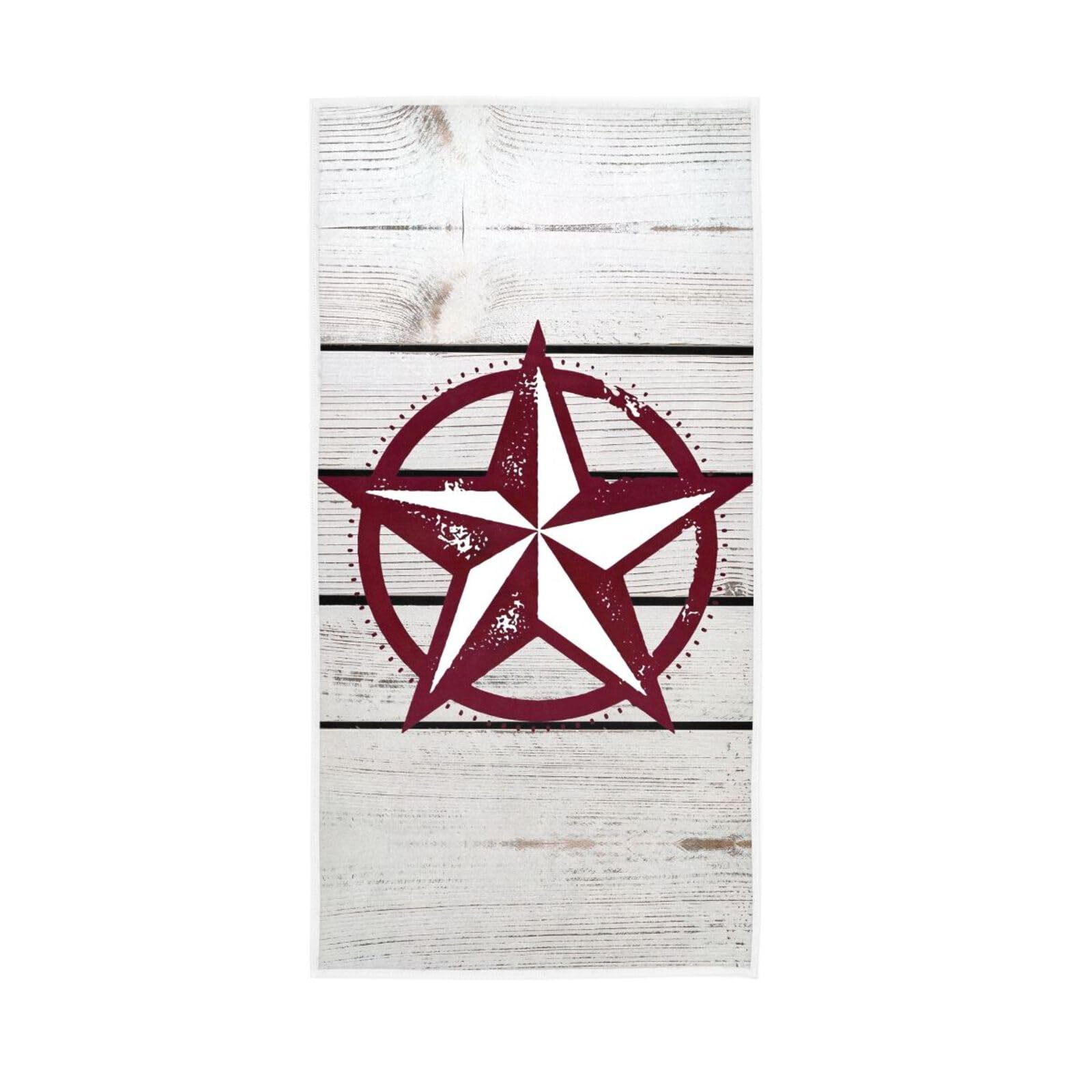 LSRCPD Vintage Pattern on Bathroom Towel, 15 x 30 Inches, Spa Facial Towels Travel Hand Towels