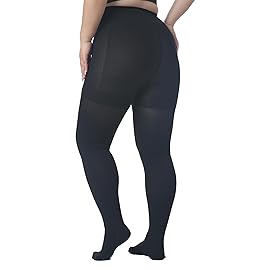 Extra Wide 5XL Medical Compression Pantyhose for Women & Men, Closed Toe 15-20 mmHg Graduated Compression Stockings Waist High Support Leggings, Support Hose for Edema, Post Surgery,During Pregnancy