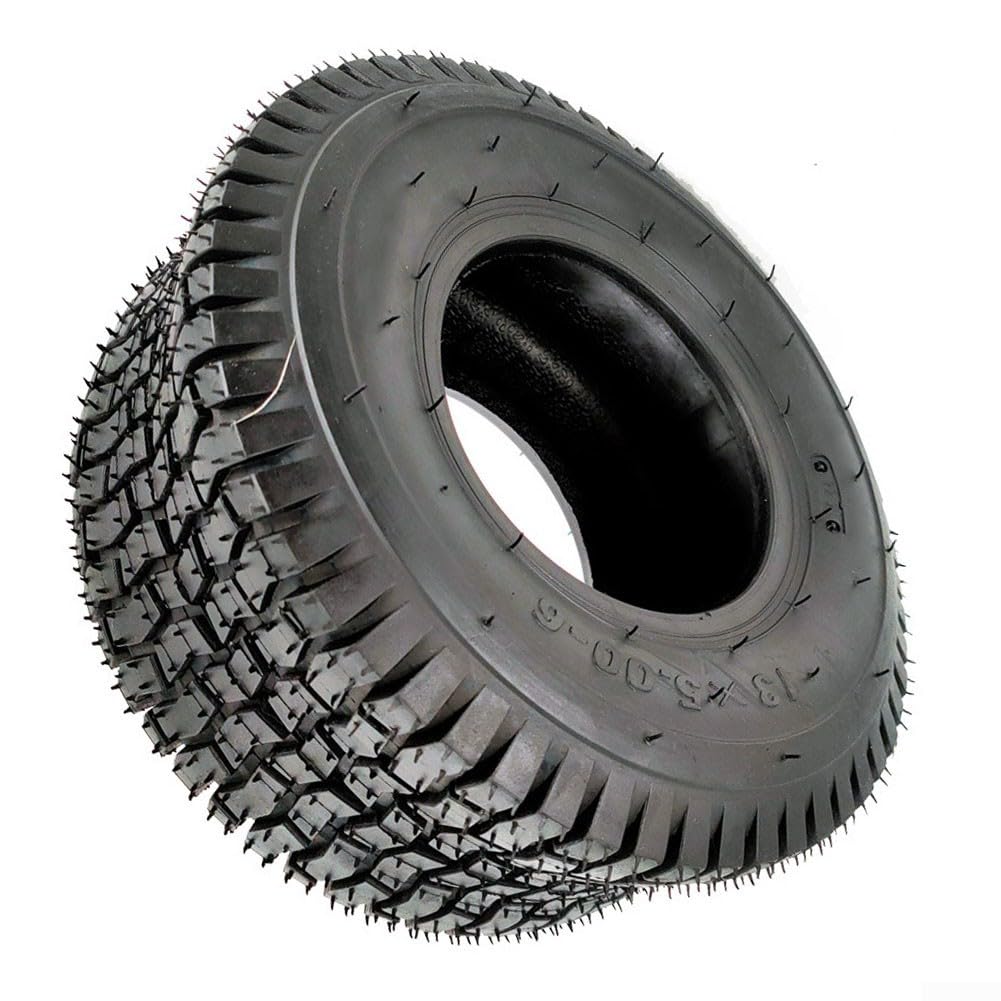 Neumático de cortacésped sin cámara de 15 x 6.00-6, repuesto de rueda de tractor de goma de 4 capas y carrito de golf con tracción mejorada para jardín y terreno desigual