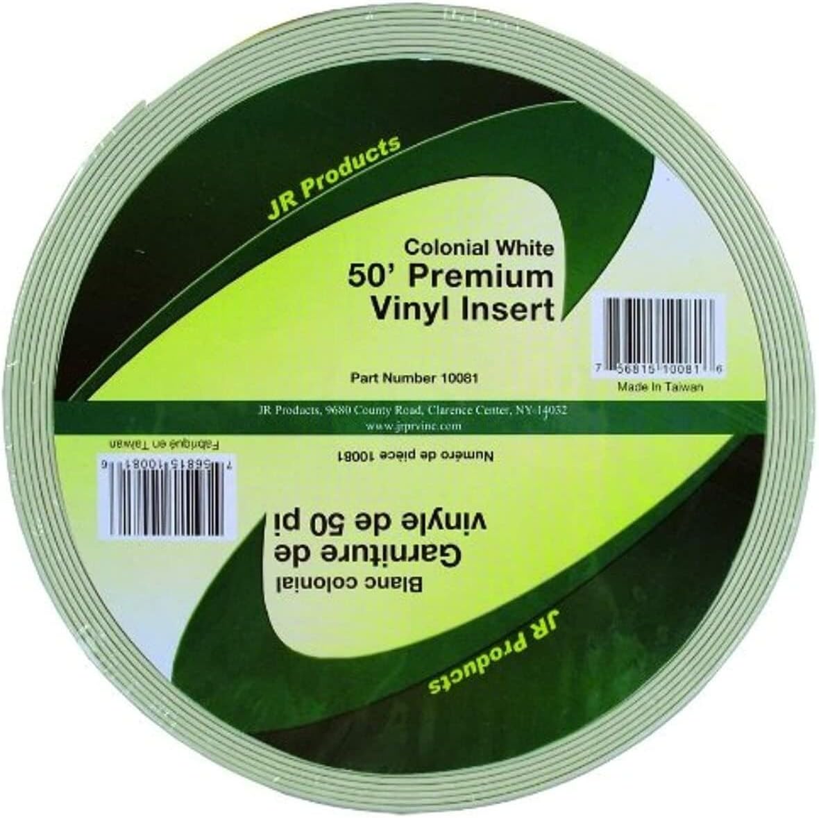JR Products 10071 Premium Vinyl Insert - White, 1" x 50' image 2