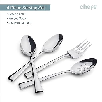 Amazon.com | CHEFS Flatware Set, Service for 8/44 Piece