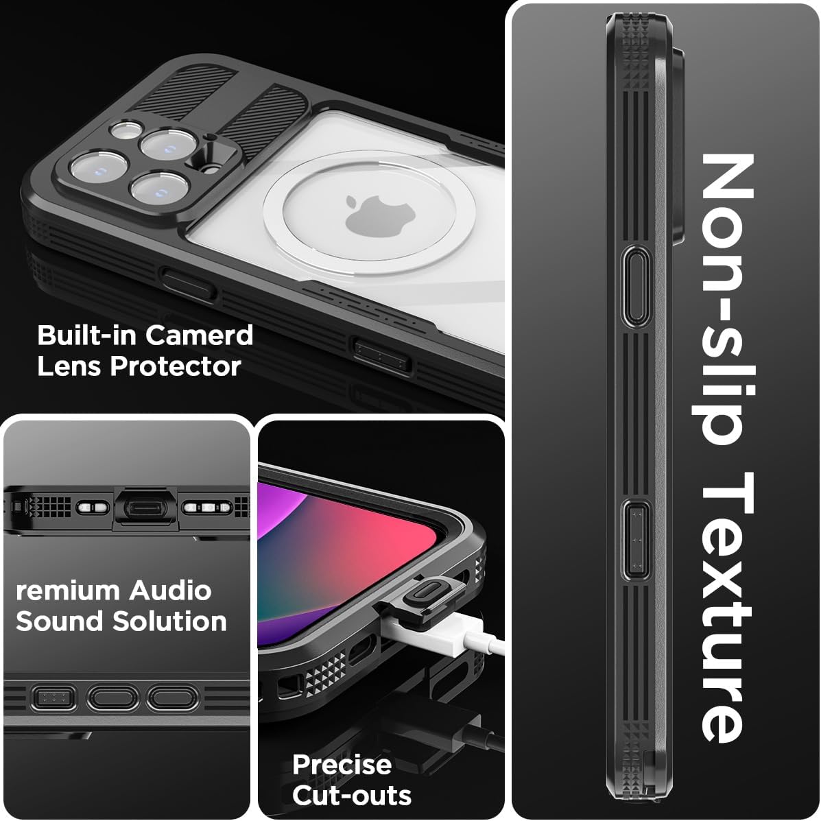 AICase Waterproof Case for iPhone 16 Pro Max(6.9") with MagSafe Support Snowproof,Dustproof/Shockproof,IP68 Certified 360 Full Body Protection Fully Sealed Underwater Cover for iPhone 16 Pro Max_1 - Image 8