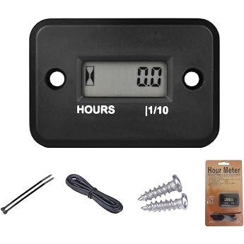 YOOREAL Digital Inductive Operating Hour Meter Waterproof IP68