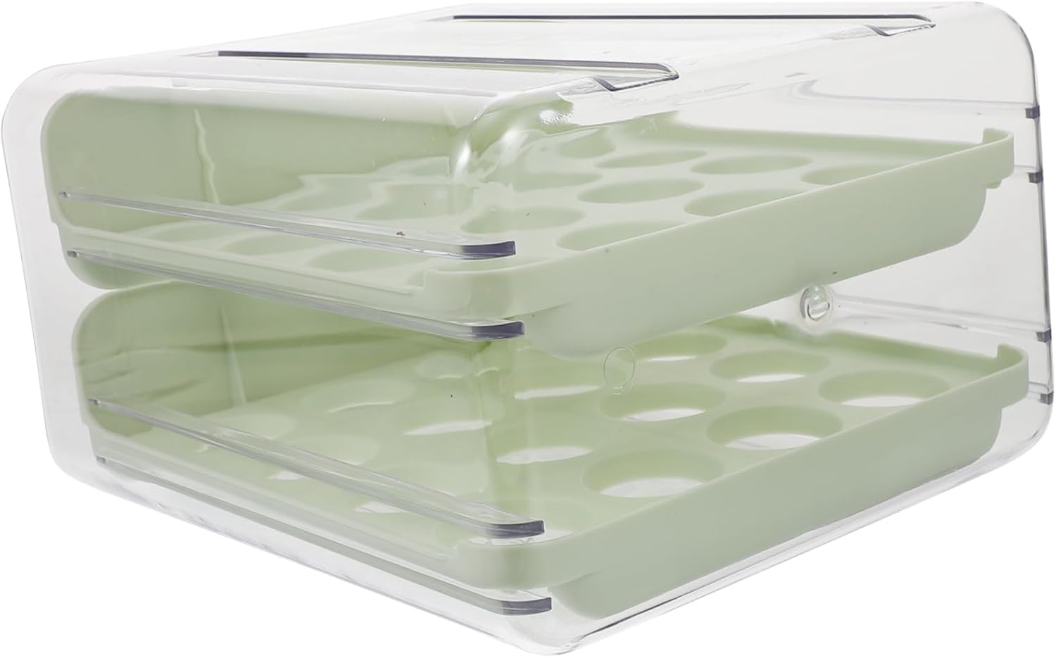 NUOBESTY Multi Grid Egg Storage Container Reusable Egg Organizer for Refrigerator Design Compact and Sturdy Egg Holder Capacity for Safe Kitchen Storage