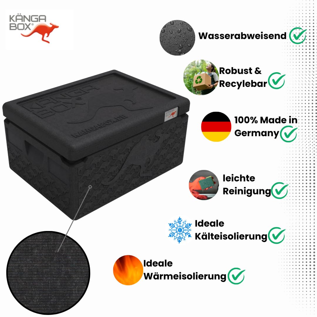 Mini Thermobox kalt & warm 1,5L – Ideal als Lunchbox oder Brotdose - Ultraleicht & perfekt schließender Deckel – Stoß- & Kratzfeste Oberfläche – Spülmaschinenfest