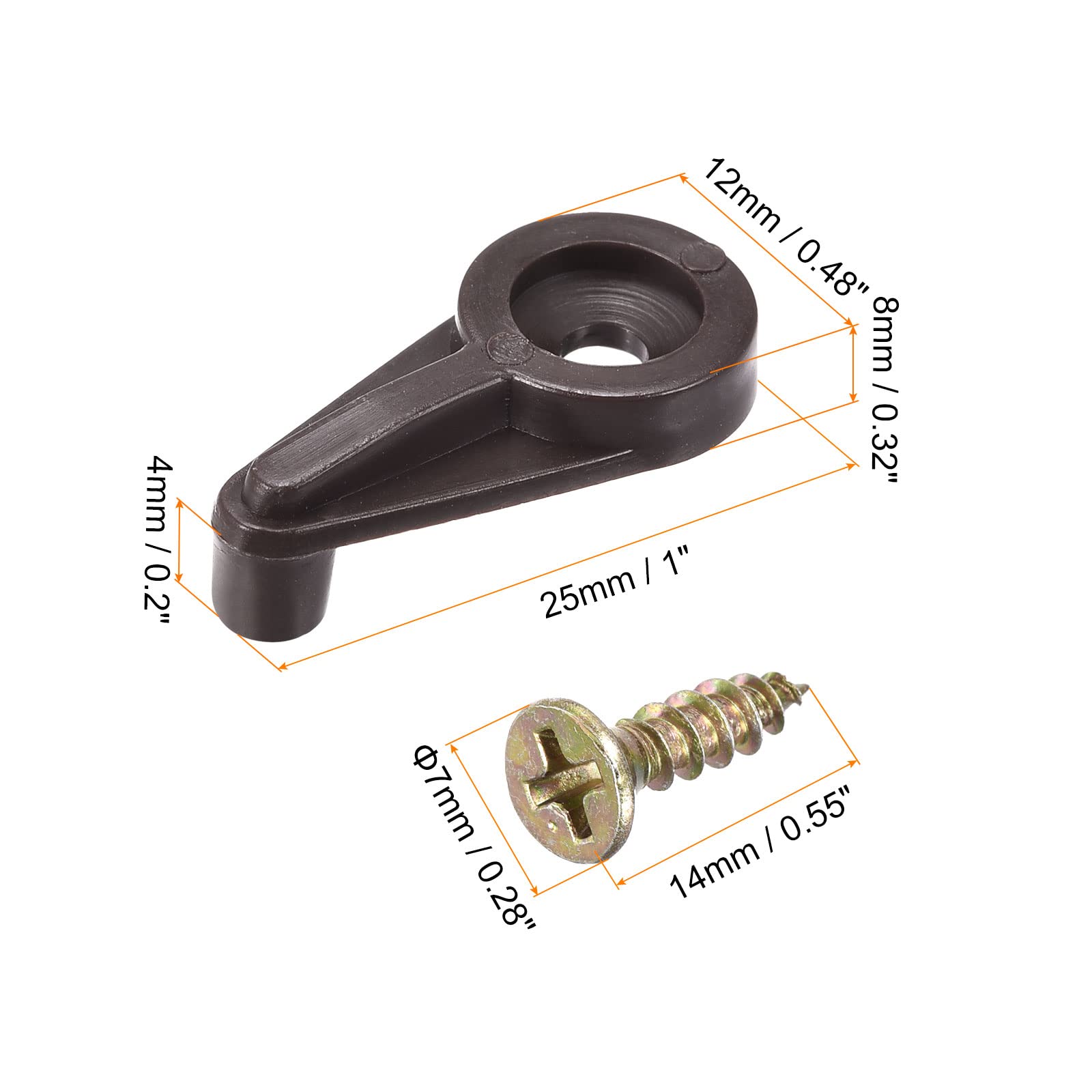 30Set Glass Retainer Clips Kit, 13mm Plastic Glass Cabinet Clips With