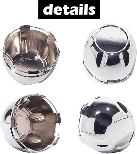 Miniatura 7 de 4 tapas centrales de rueda de 3.976 in (3.98 pulgadas) para Helo Maxx de repuesto de 6 llantas 789K101 X1834147-9SF (cromo, interior de 3.86