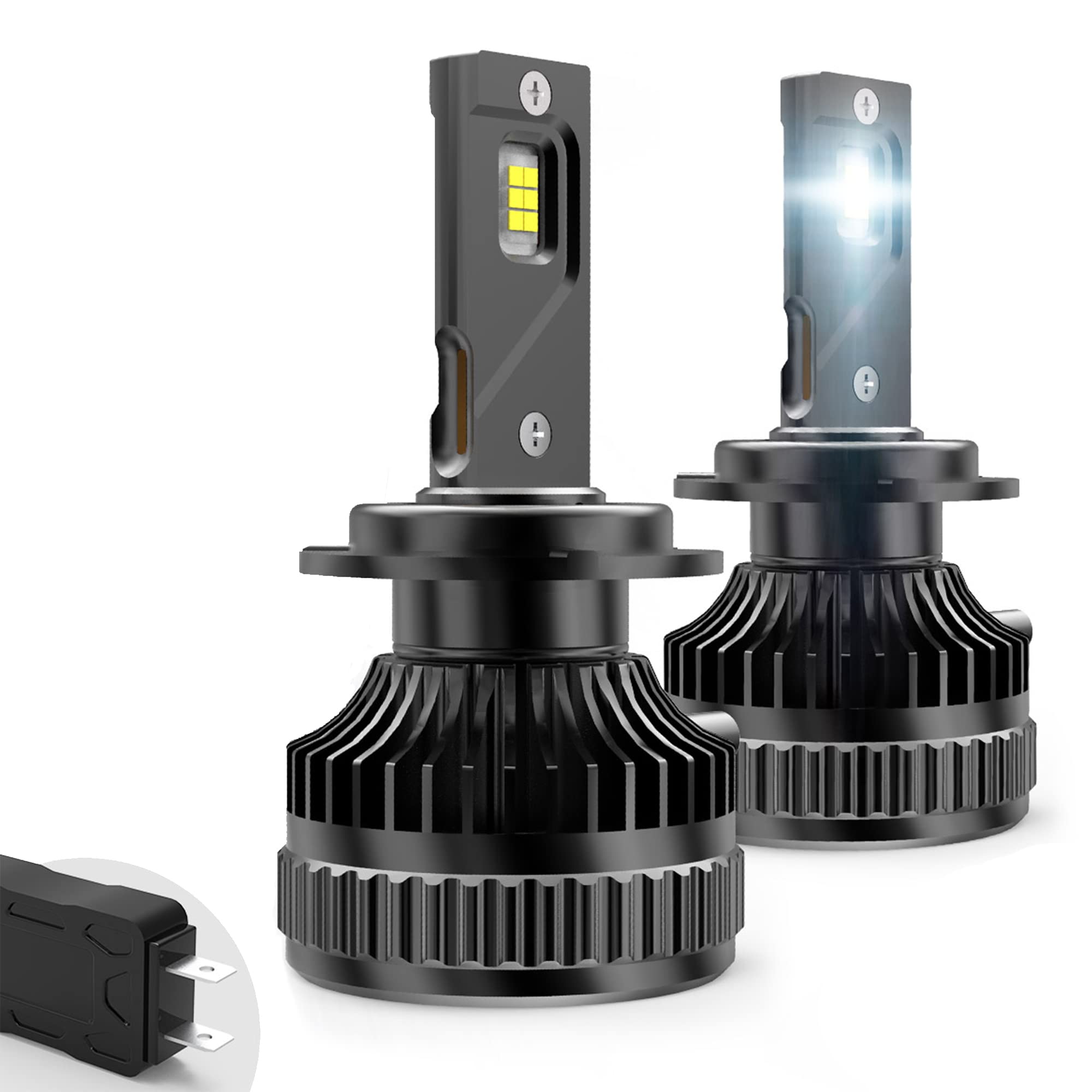 Kit lampadine allo xeno D2H con ballast, adatto per fari VLAND, lampadine di ricambio per anabbaglianti, 12V 6000K bianco, 2 pezzi/SET (LED)