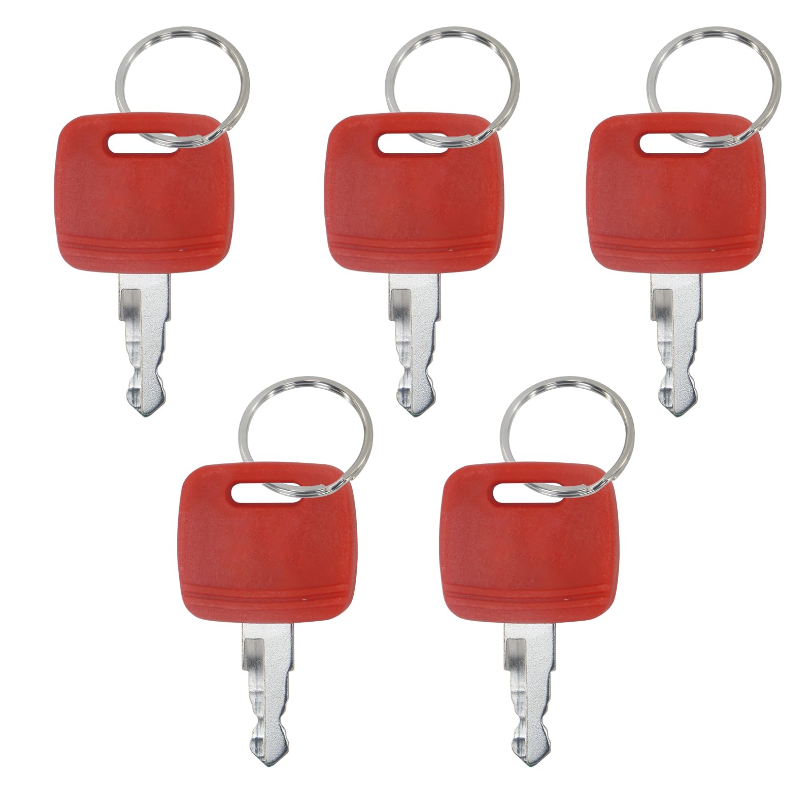 5-Pack RE183935 Ignition Keys with Rings for Tractors